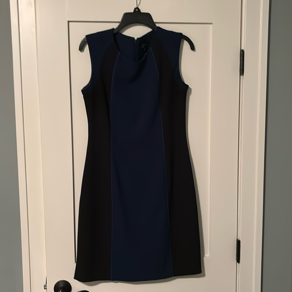 Black and blue dress